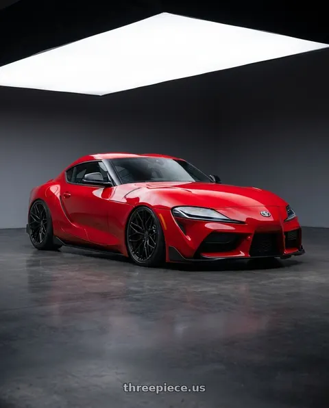 2023 Toyota GR Supra with Avant Garde Wheels M520R 5X112 19x8.5 +35 Gloss Black wheels