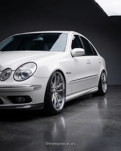 2006 Mercedes-Benz E500 with Asanti Forged CX507 5x108 21x11.5 +35 Chrome Brushed wheels