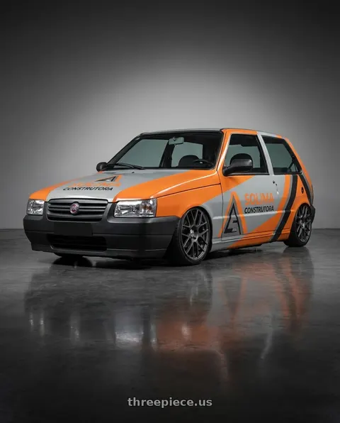 2011 FIAT UNO ADESIVADO with TSW NURBURGRING 5X114.3 17X7.5 +45 MATTE GUNMETAL wheels