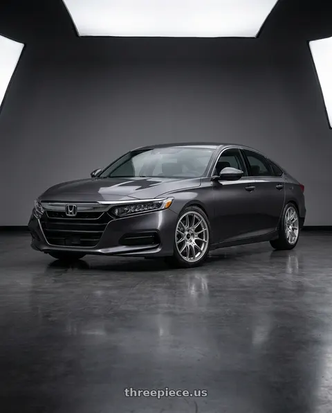 2019 Honda Accord LX with Enkei GTC02 5x114.3 18x9.5+15 Hyper Silver wheels