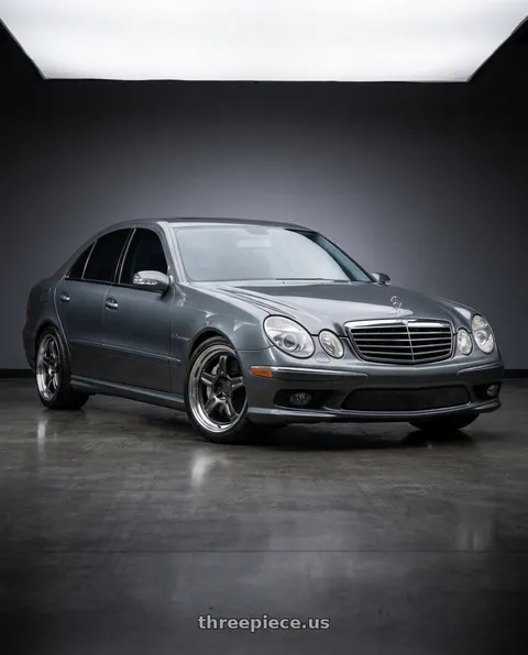 2005 Mercedes-Benz E55 AMG with Volk Racing 21C 5x112 18x9.5 +22 DARK GUNMETAL / RIM DC wheels