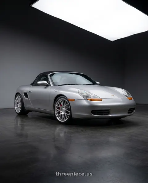 1999 Porsche Boxster with Avant Garde Wheels Ruger Mesh 5X130 19x11 +52 Liquid Silver wheels