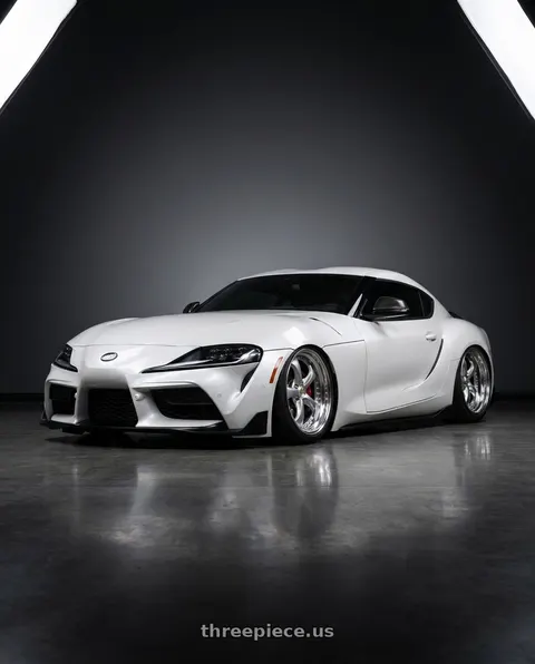 2021 Toyota GR Supra Premium with Work Wheels VS-KF 5x112 19x9.5+27 Light Grey Silver O Disk FULL REVERSE wheels