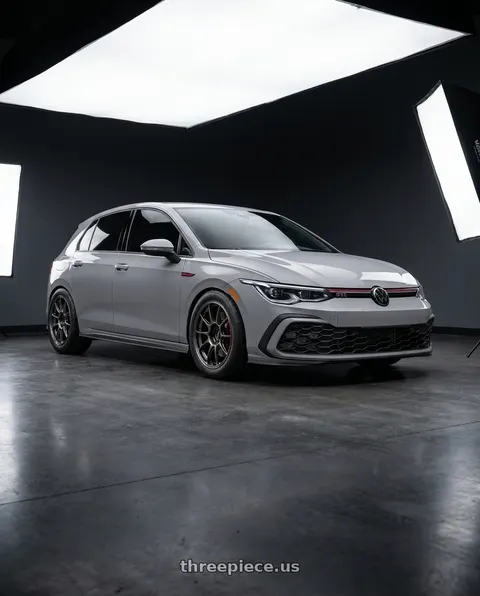 2024 Volkswagen GTI with WedsSport TC105X Forged 5x112 18x8.5+43 Face 1 / EJ-TI wheels