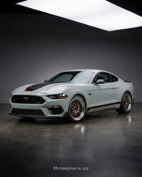 2021 Ford Mustang Mach 1 with Volk Racing 21A SPEC-SR 5x114.3 19x10+35 Shining Bronze Metal / FDMC wheels