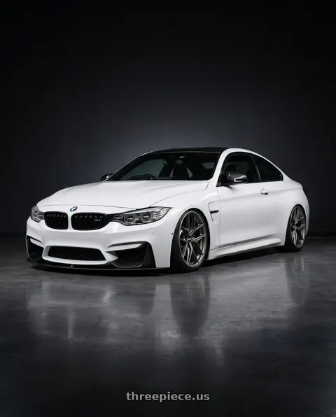 2018 BMW M4 with BBS CC-R 5x120 19x9.0+26 Satin Platinum wheels