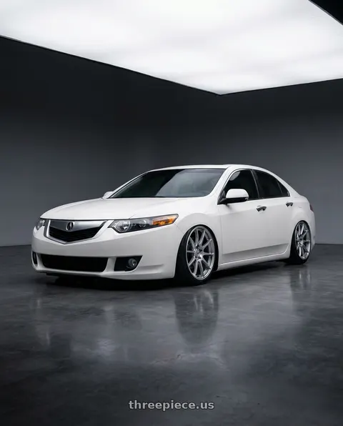 2013 Acura TSX with Ssr Gtv02 5x114.3 18x8.5+40  GLARE SILVER wheels
