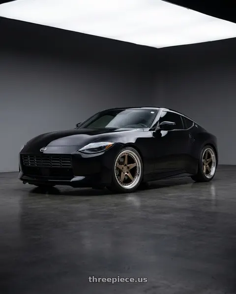 2024 Nissan Z Sport with Aodhan DS05 5x100 18x8.5+35 Bronze w/Machined Lip wheels