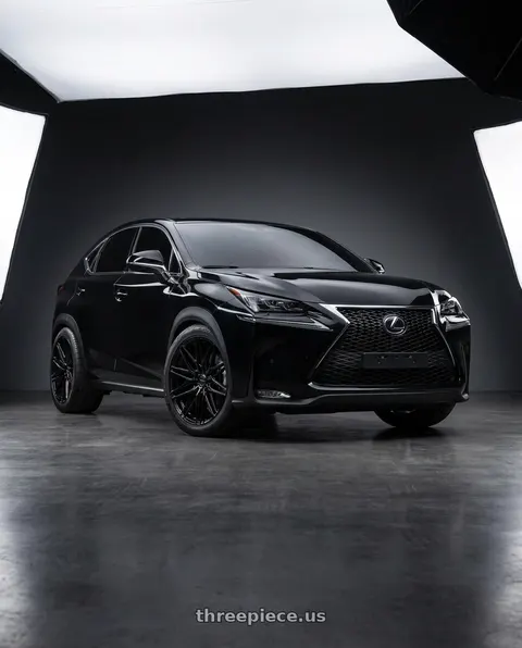 2019 Lexus nx 200 with VOSSEN HF-7 5X127 22x10.5 +27 GLOSS BLACK wheels