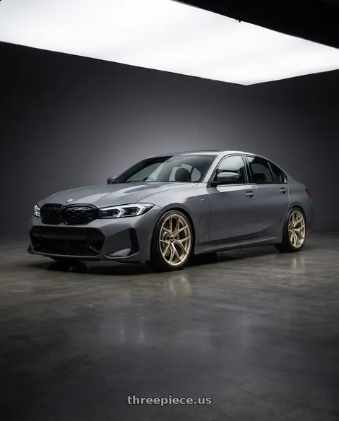 2025 bmw g20 with BBS FI-R Evo 5x112 20x10.5+15 White Gold wheels