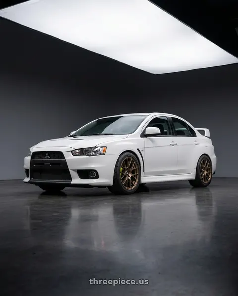 2010 Mitsubishi Evo x with Enkei Raijin 5x114.3 18x9.5+35 Bronze wheels