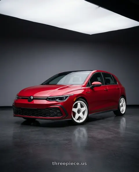 2024 Volkswagen GTI with fifteen52 CHICANE 5x114.3 / 5x100 18x8.5 +35 RALLY WHITE (GLOSS WHITE) wheels