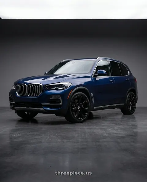 2021 BMW X5 sDrive40i with Heritage Wheel Kokoro MonoC 5X112 20x10+35 Black wheels