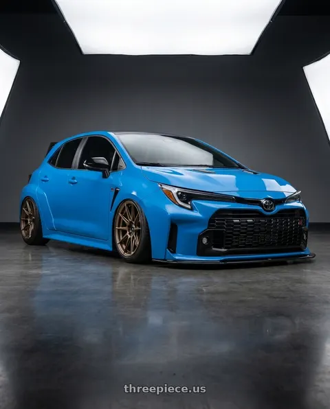 2024 Toyota GR Corolla with Konig Ampliform 5x114.3 18x9.5+25 Gloss Bronze wheels