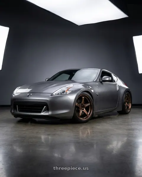 2009 Nissan 370Z with Advan Racing GT BEYOND 5x114.3 18x10.5 +15 RACING COPPER BRONZE wheels