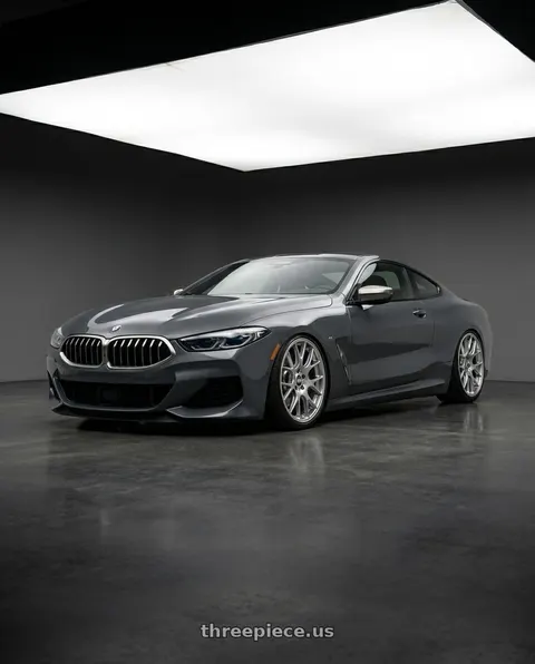 2023 BMW M8 with BBS CH-R 5x130 19x11 +56 Brilliant Silver Polished Rim Protector wheels