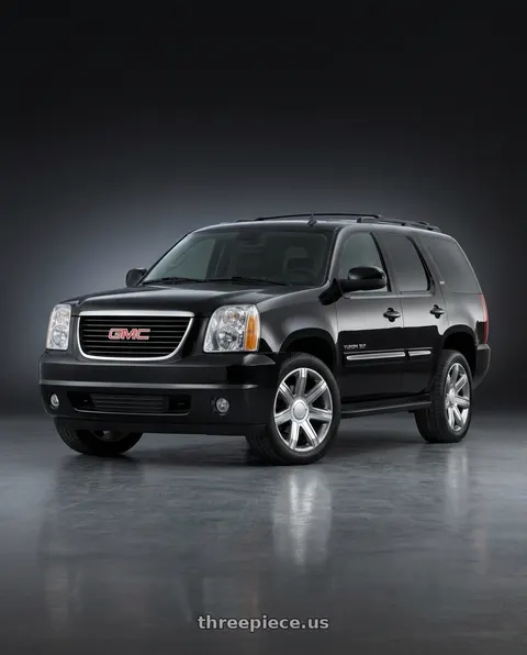 2007 GMC Yukon SLT with OE Wheels CA87 6x139.7 22x9+31 Gloss Hyper Silver wheels