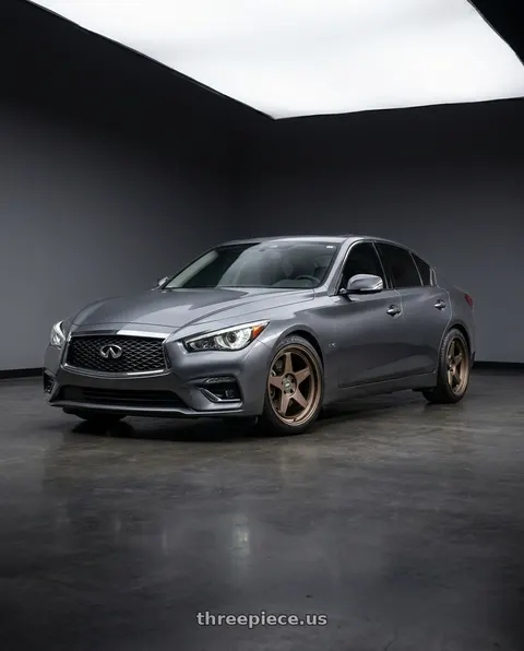 2022 INFINITI Q50 with ESR Wheels CR SERIES CR5 5x112 18x8.5 +30 Matte Bronze wheels