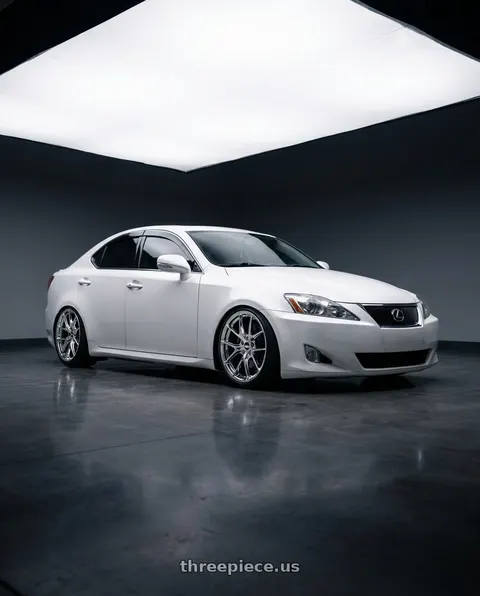 2010 Lexus IS250 with ESR Wheels RF2 5x114.3 18x9.5 +35 Vacuum Chrome wheels