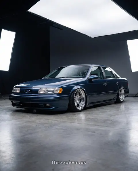 1993 Ford Taurus with CCW SA52 5x108 17x8 +35 Polished wheels