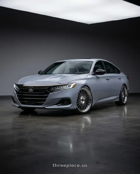 2021 Honda Accord with Work Emitz Black Polish 5x114.3 19x7.5 +45 wheels