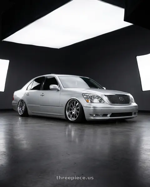 2004 Lexus LS430 with Work Equip E10 5x114.3 20x9.5+35 r disk 3d Chrome wheels