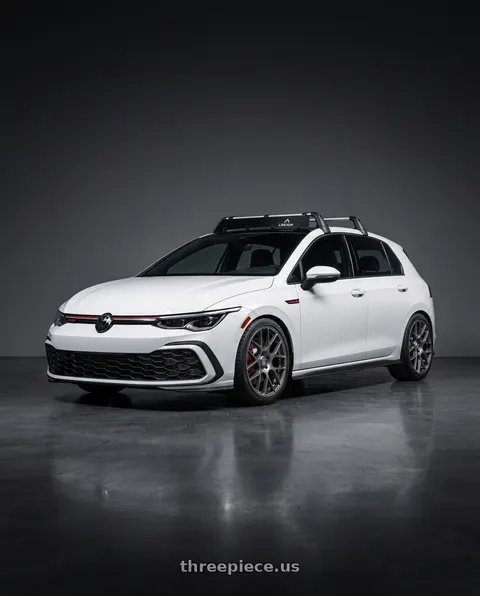 2024 Volkswagen GTI SE with fifteen52 APEX 5x112 / 5x120 18x8.5 +35 FROSTED GRAPHITE (SATIN GREY) wheels