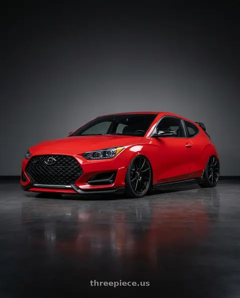2022 Hyundai Veloster N with Forgestar CF10 5x114.3 19x9.5 +29 Gloss Black wheels