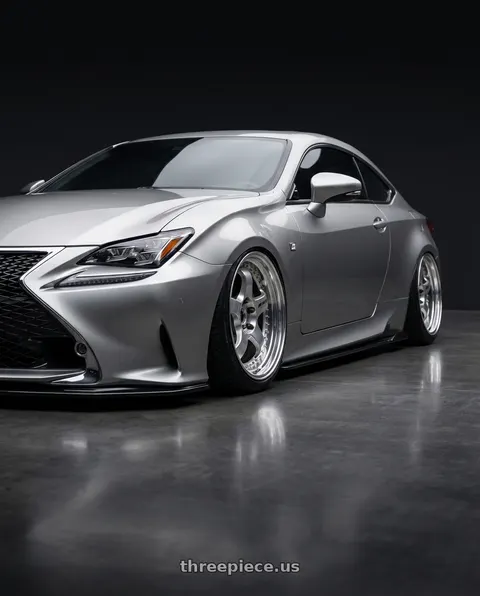 2017 Lexus RC200t with Work Meister S1 3P 5x114.3 18x9.5+54 A Disk Bright Buff Finish wheels
