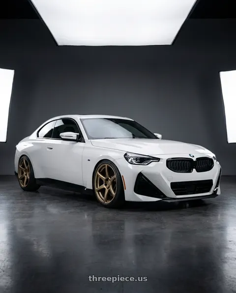 2024 BMW 2 Series G42 with Kansei K11B Tandem 5X112 19x9.5 22 Bronze wheels