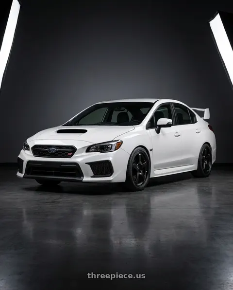 2018 Subaru WRX STI with Rosenstein Wheels CR 5x100 18x8.5 +35 Matte Black wheels