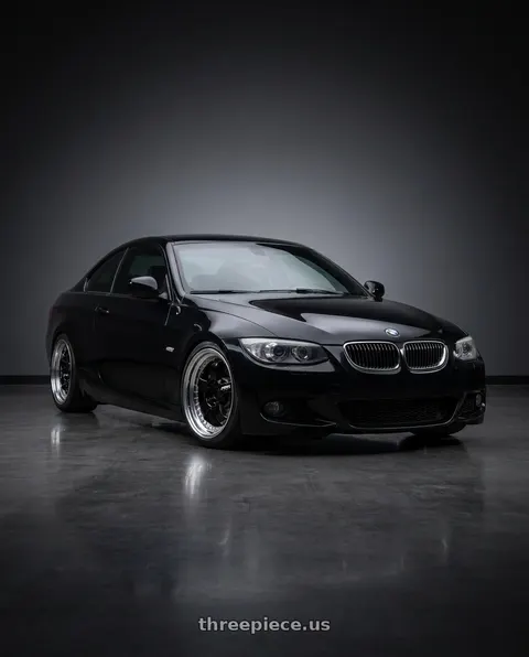 2013 BMW 335i with Work Meister S1 3P 5x120 19x10+31 R Disk Black wheels