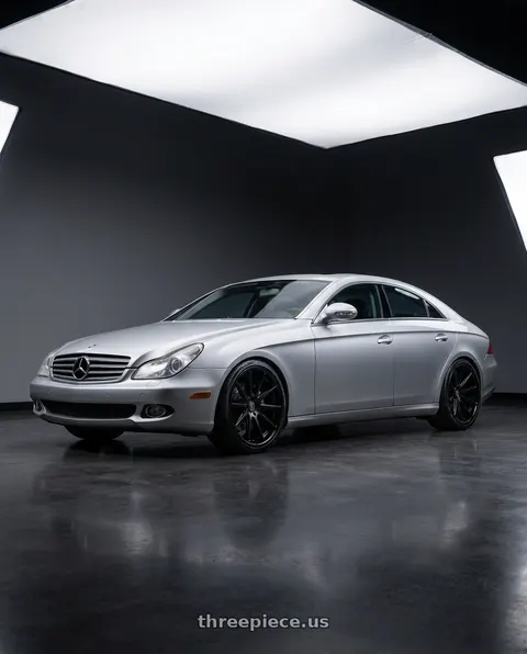 2008 Mercedes-Benz CLS550 with Rohana RFC10 5x112 20x9+35 Matte Black/Gloss Black Lip wheels