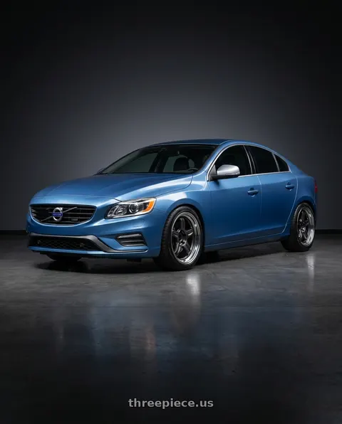 2015 Volvo S60 T6 with Volk Racing 21C 5x112 18x10.5 +30 DARK GUNMETAL / RIM DC wheels