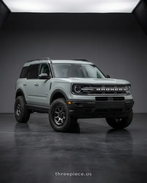 2025 Ford Bronco Sport Outer Banks with Black Rhino CALICO 5X127 20X9 0 MATTE GUNMETAL W/ MATTE BLACK LIP wheels