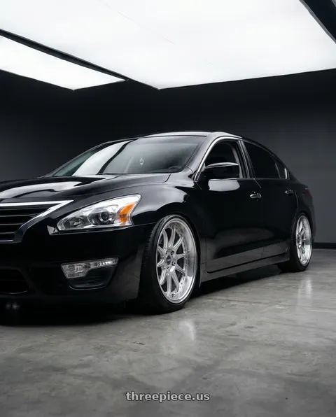 2015 Nissan Altima with ESR Wheels CS SERIES CS12 5x114.3 19x9.5 +35 Hyper Silver wheels