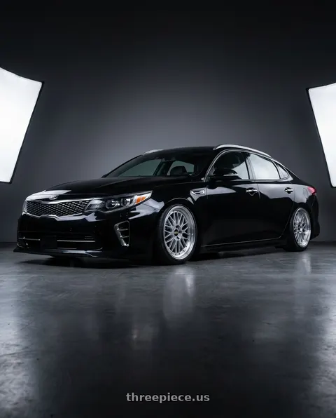 2017 Kia Optima with BBS LM 5x114.3 17x7.5+38 Diamond Silver wheels