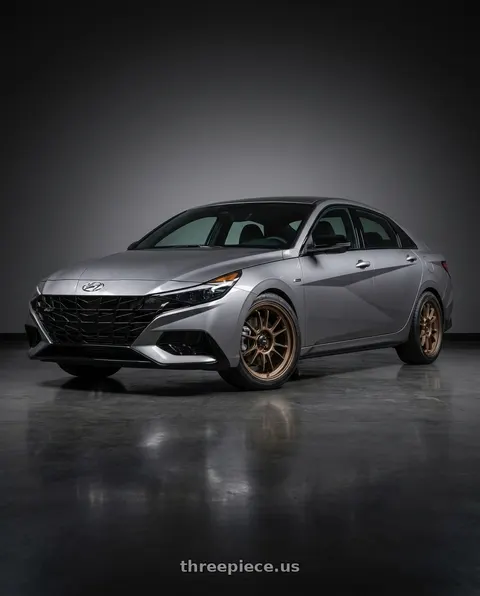 2023 Hyundai Elantra N with Konig Hypergram 5x114.3 18x8.5+45 Race Bronze wheels