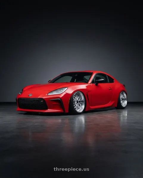 2022 Toyota GR86 with ARC AR3 4x100 16x8.5  +20 Hyper Silver Machine Lip wheels