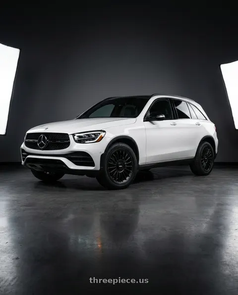 2022 Mercedes-Benz GLC300 with Rotiform 1PC R161 BUC-M BLANK 19X8.5 +35 MATTE BLACK wheels