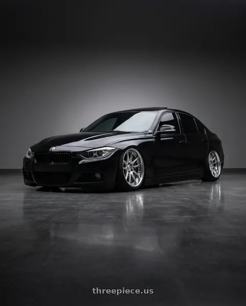 2016 BMW 328i xDrive with Work Emotion Cr 3P 5x120 18x9+39 R Disk Burning Silver wheels