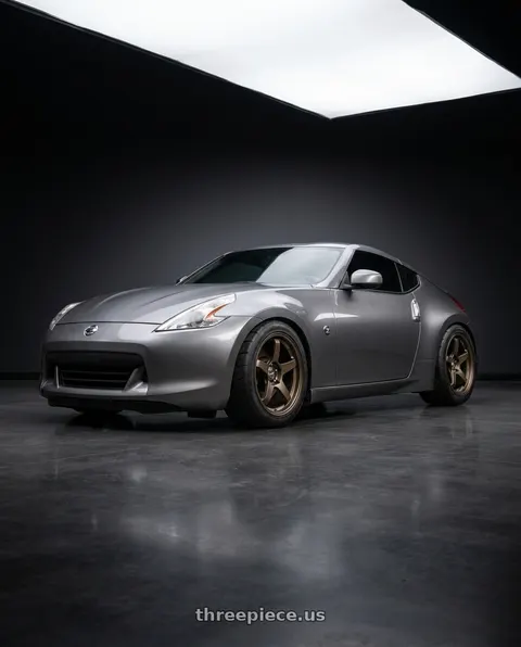 2009 Nissan 370Z with Endless Forged Wheels F01 5x120 18x10.5 +22 Matte Bronze wheels