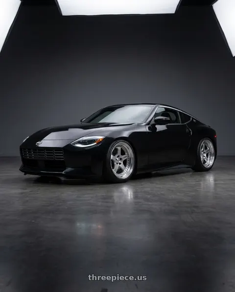 2026 Nissan Z Sport with Work Meister L1 3P 5x114.3 19x11+20 T Disk Matte Silver wheels