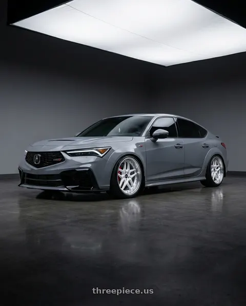 2026 Acura Integra Type S with ESR Wheels CS SERIES CS15 5x120 19x9.5 +35 Gloss White wheels