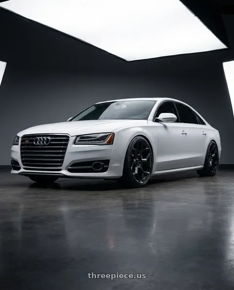 2016 Audi S8 with VOSSEN NOVITEC NL5 5X112 21x9.5 +30 SATIN BLACK (Revuelto - Front) wheels