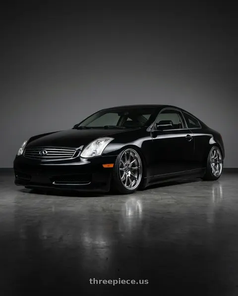 2006 INFINITI G35 with Aodhan DS02 5x114.3 18x9.5+30 Vacuum Chrome wheels