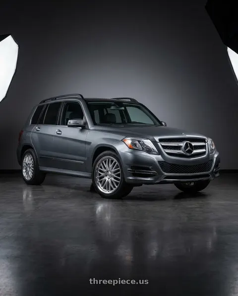 2015 Mercedes-Benz GLK350 4Matic with V�xx Masi 5x112 20x9+35 Silver Mirror Mach Lip wheels