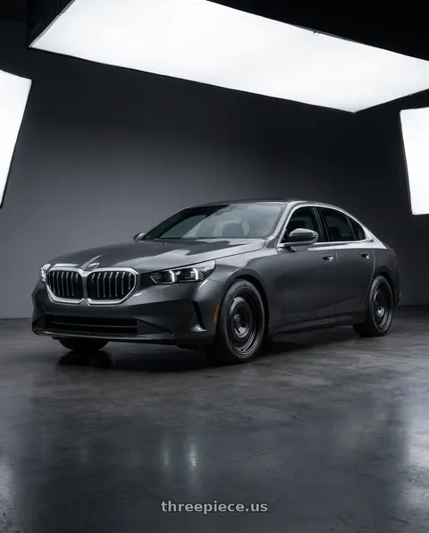 2024 BMW i5 with fifteen52 ANALOG HD 6x139.7 17x8.5 +0 ASPHALT BLACK (SATIN BLACK) wheels