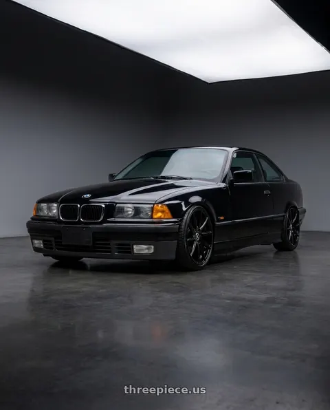 1994 BMW 325i with Kraze Cosmos 194 5x120 18x8+40 Gloss Black wheels