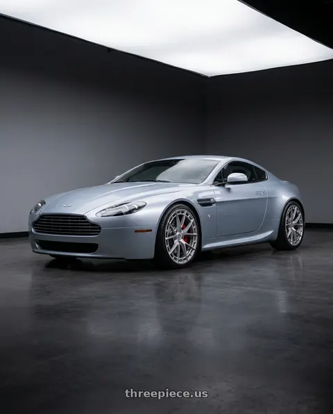 2011 Aston Martin V8 Vantage with TIS Motorsports 504S 5X112 17x7.5 +35 Gloss Silver wheels